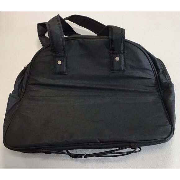 Gaiam Metro Storage Case w/ Bungee Bottom Black/Blue Logo Gym Yoga Bag 🩵 - Picture 2 of 3